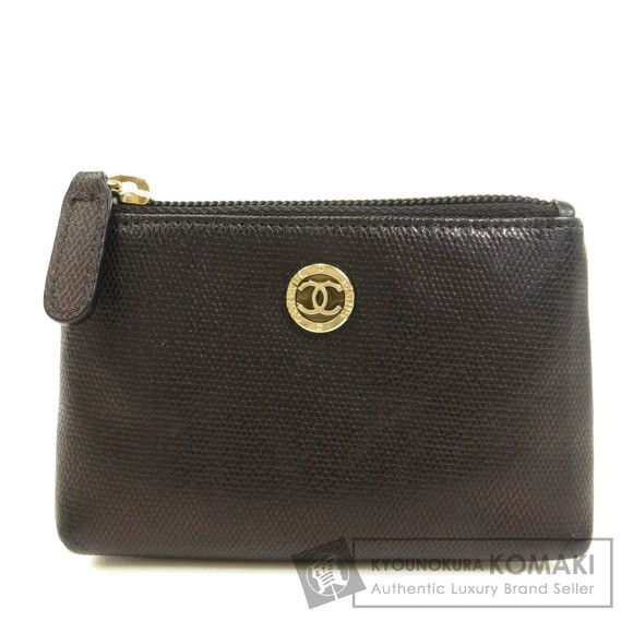 Chanel Coco Mark Leather Coin Case - Picture 1 of 10